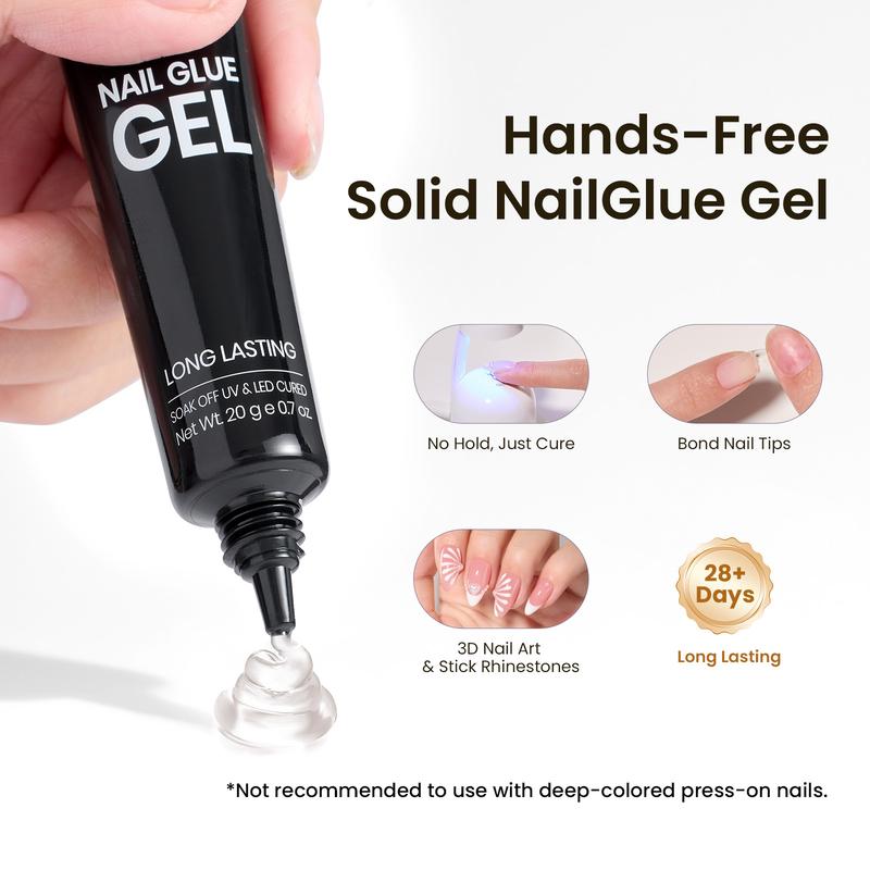 Beetles Tipex Instant Apex Nail Tips Thick Acrylic Nail Set for Flat Nails Manicure Stiletto Square Almond Coffin Nail Tips Nail Art DIY Gift for Women