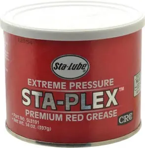 CRC 14 oz Can Lithium Extreme Pressure Grease Red, Extreme Pressure & Food Grade, 325°F Max Temp, NLGIG 2 1007891