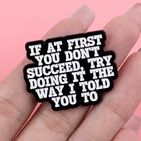 Funny English Sentence Enamel Brooch Pin Clip, Letter Brooch Pin, Fashion Bag Accessory, Durable Zinc Alloy Badge, Suitable for Backpacks Sweaters Hats, Durable Metal Pins, Enamel Lapel Pins