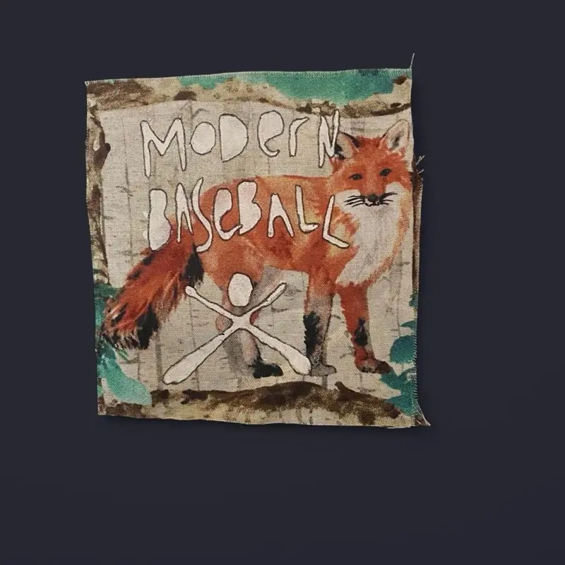 Modern Baseball FOX Patch (S) - Modern Baseball Design with Fox Illustration and Band Logo