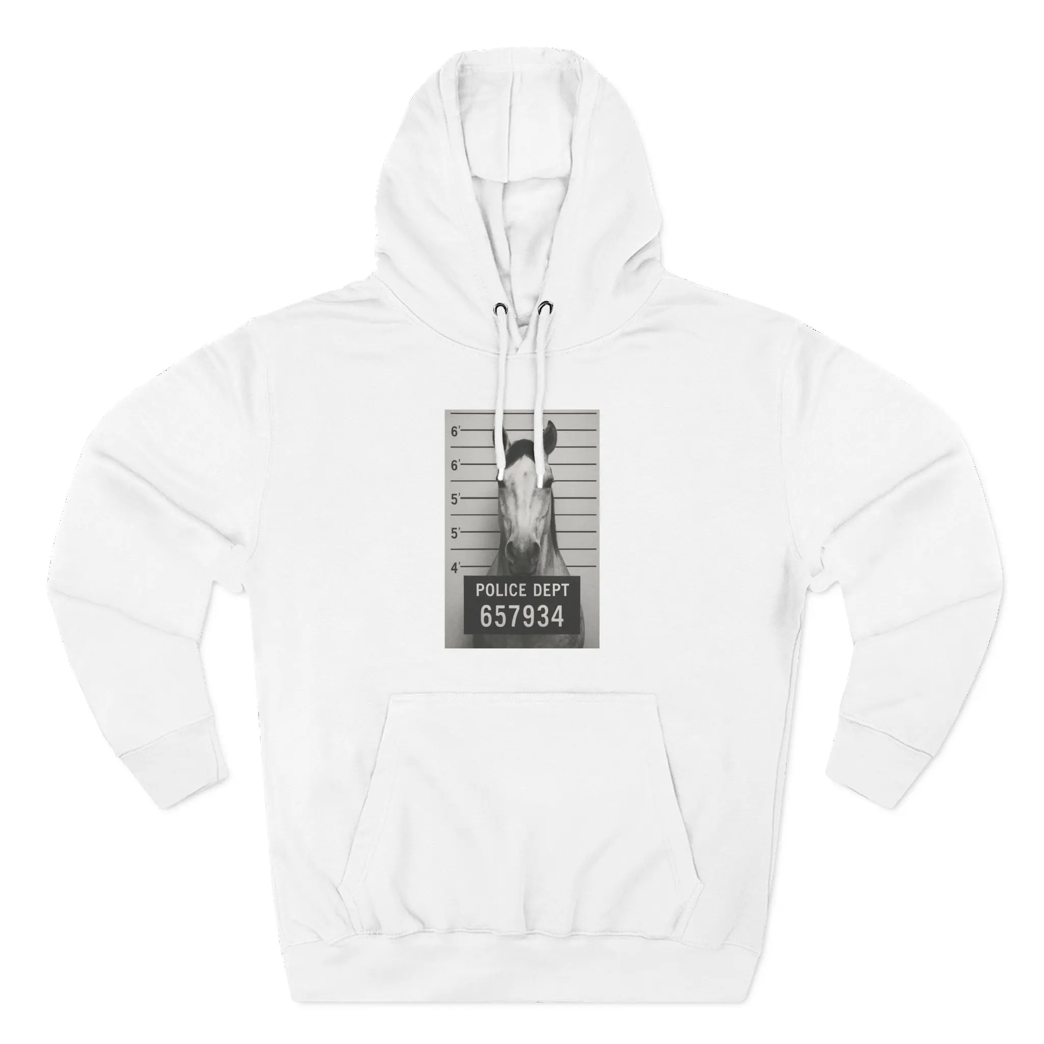 Vintage-Inspired Police Mugshot Hoodie, Cozy Fleece, Graphic Sweatshirt, Unisex Gift, Statement Apparel, Perfect for Casual Style