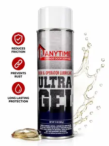 Garage Door Lubricant 13 OZ - Ultra Gel Spray for Garage Door Springs, Rollers, Hinges, Tracks, Bearings, Wheels & Tune-Up Maintenance