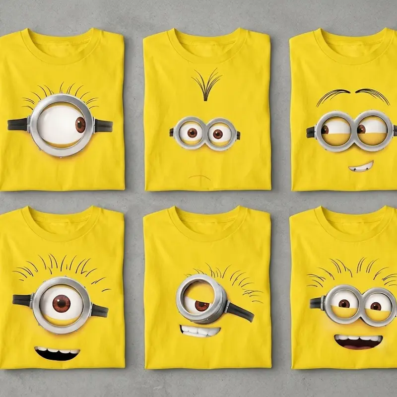 [FREESHIP] Personalized Minions Family Couple T-Shirts, Family T-Shirts, Funny Teams Shirts, Minions T-Shirt, Funny Minions T Shirt, Couple T-Shirt, Casual Cotton Fit, Soft Comfortable Short Sleeve, Unisex & Adult