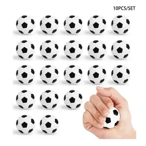10Pcs Mini Soccer Balls Made Of Foam, Perfect For Soccer-Themed Birthday Parties, School Carnival Parties, Home Decor, Room Decorations, Office Desk Decoration, Party Favor,Perfect For Squeezing To Relieve Stress & Anxiety，For Adult Use
