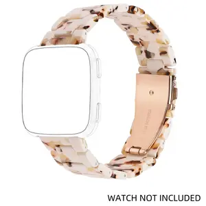 Fashion Beaded Watch Band (Band Only), 1 Count Smart Watch Replacement Band Compatible with Fitbit Versa 4/Versa 3/Sense 2/Sense, Smartwatch Strap, Smart Watch Straps, Wearable Accessories