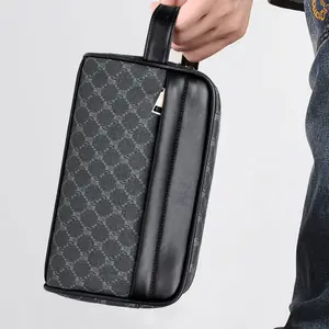 Men's Business Crossbody Bag, Fashion Casual Messenger Handbag, Phone Wallet Clutch, All Seasons, Plain Pattern, No Ca Prop 65 Warning