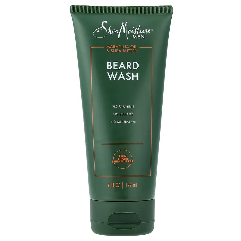 SheaMoisture Men, Beard Wash, Maracuja Oil & Shea Butter, 6 fl oz (177 ml)
