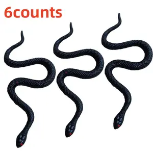 Realistic Snake Prank Gag Toys, Soft Flexible Snakes for Halloween Party Jokes, Fun Scare Gifts for Surprises & Parties