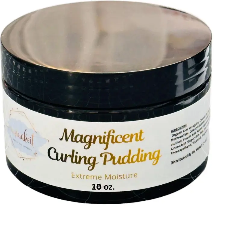 MsMakeit Curling Pudding - Haircare Curl Defining Mousse for Curly Hair & Natural Waves, Infused with Mango Butter & Aloe Vera to Tame Frizz, Bouncy Curls