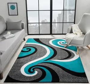 Sam's Rugs Ultra Soft Area Rug - Modern Abstract Design for Indoor Living Room & Bedroom - Stain Resistant, Easy to Clean