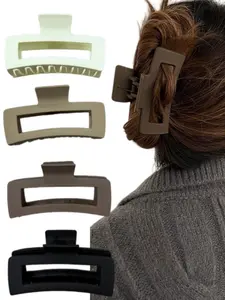 Hat-Friendly Claw Clips for Baseball Caps - 4 Pcs Trucker Hat Hair Clips for Women, Claw Clips for Thick Hair Hat Hairstyles, Gifts Hair Accessories, Hair Claws, Hair Clip Set