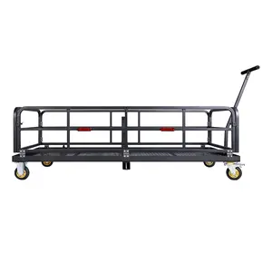 750 LBS Heavy Duty Folding Hitch Cargo Carrier, 2" Hitch Receiver Rear Luggage Rack Basket with Handle for SUV, Pickup Truck, Camping,60"x24"x13.8" hand  cart