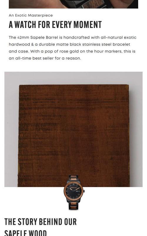 Sapele Black Barrel 42mm