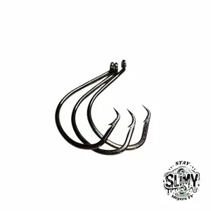 Meyers TV - Circle Hooks - 6/0, 8/0 & 10/0 Offset Fishing Hooks, High Carbon Steel