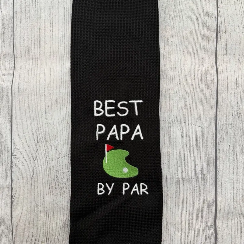 Customized Embroidered Golf Towel- Best by Par