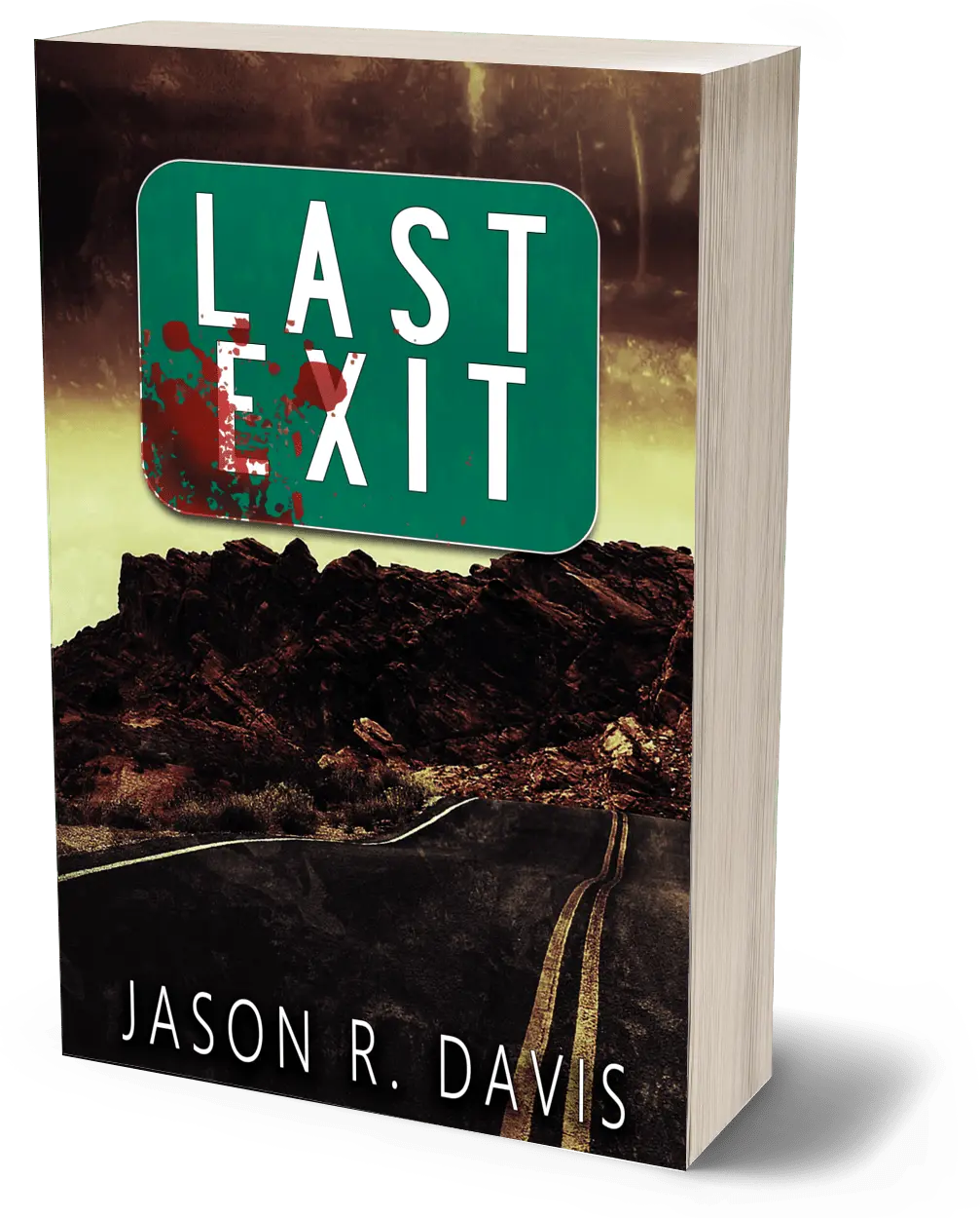 Last Exit horror anthology by Jason Davis - Signed Tales Road Dark Fiction