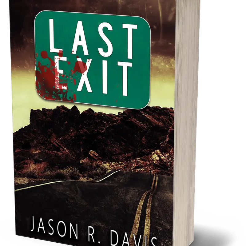 Last Exit horror anthology by Jason Davis - Signed Tales Road Dark Fiction