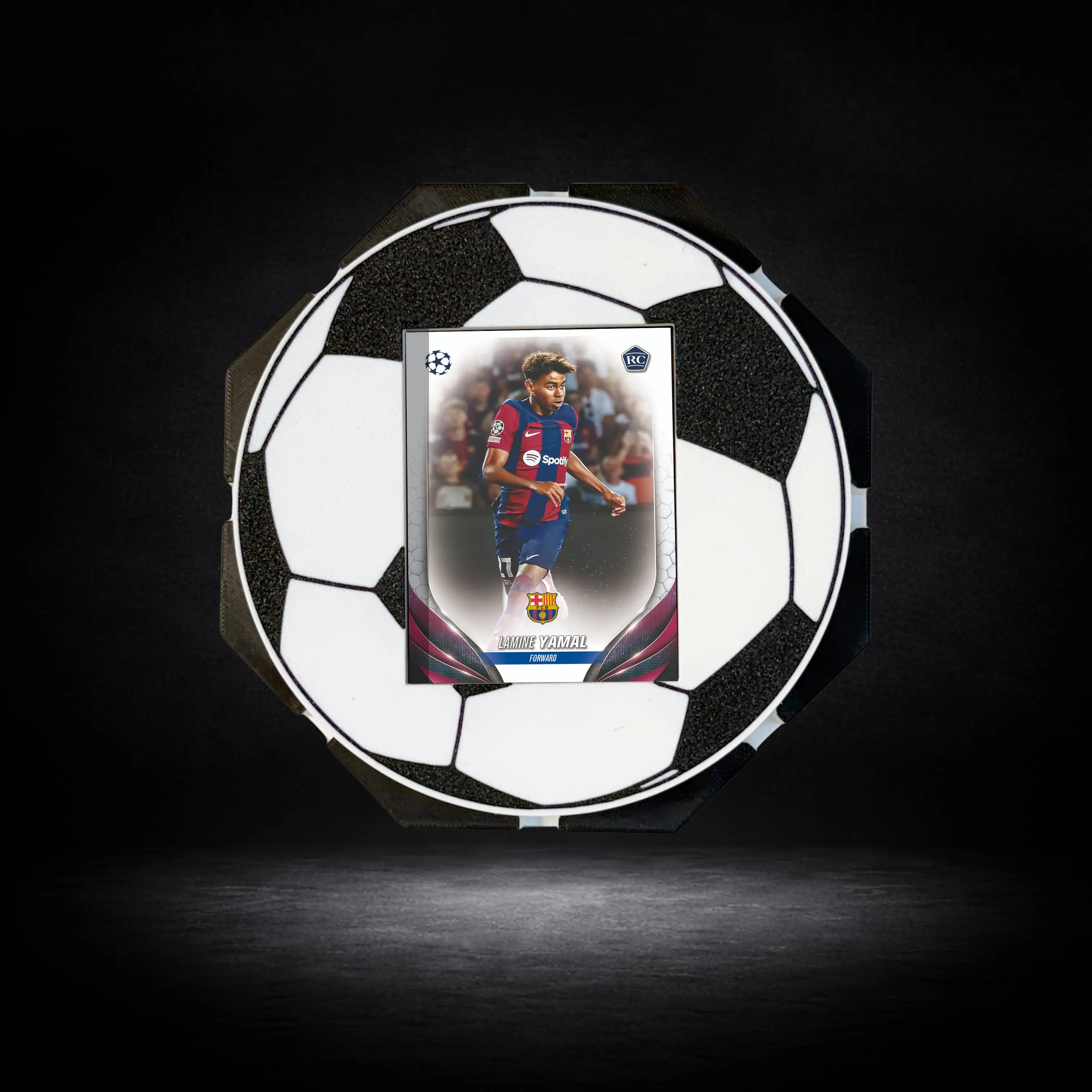 FightFramez Soccer Edition   - Modular Soccer Card Display Frame with Universal Fit for Top Loaders & One Touch Holders, Easy Mounting & Customizable Wall Layouts