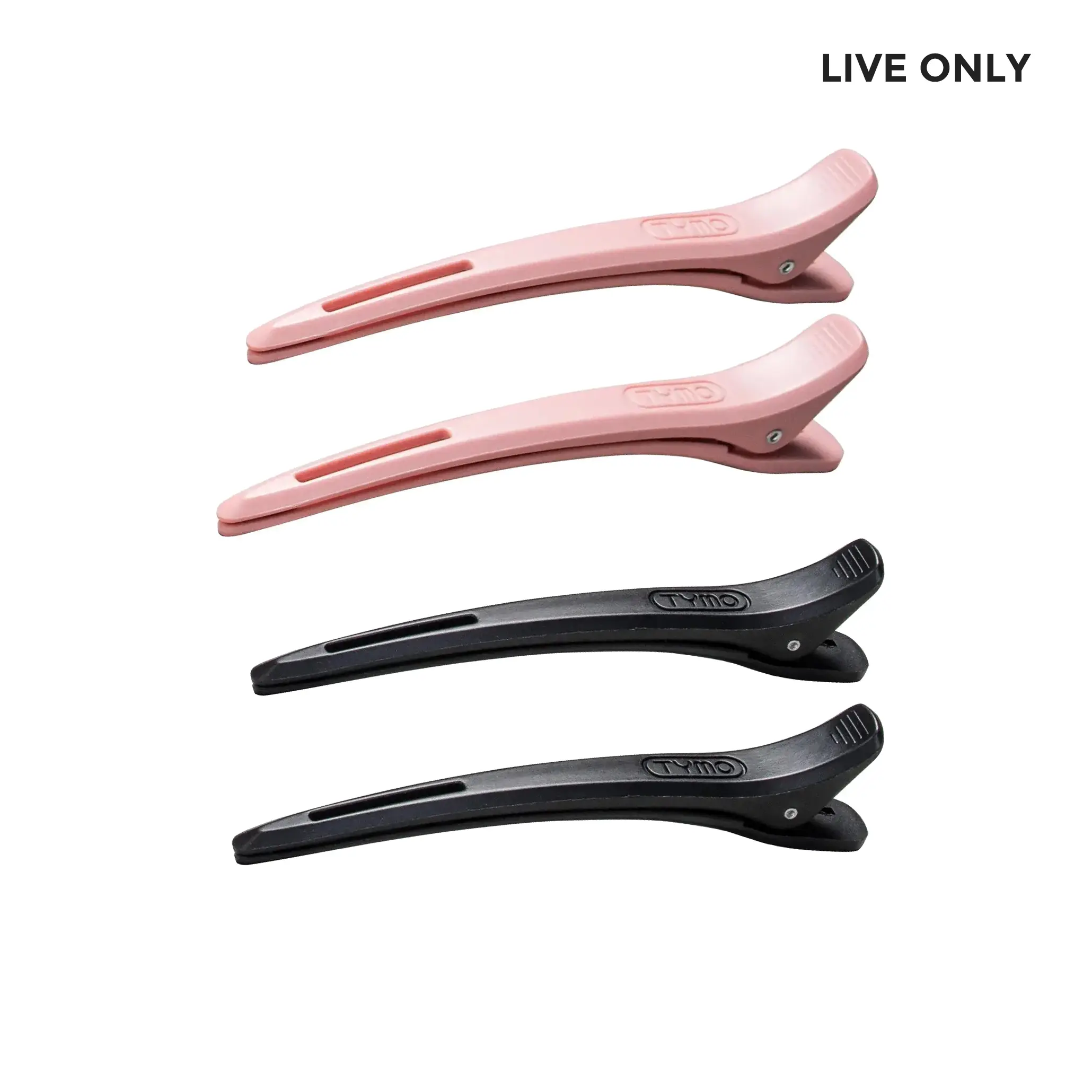 TYMO Styling Hair Clips - Available in Pink & Black - Durable Design for Secure Hold