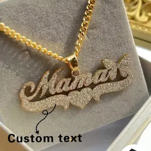 Personalized minimalist necklace – Engraving your name on request