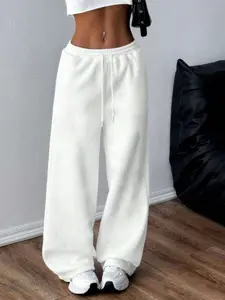 Women's Wide Leg Drawstring Waist Adjustable Pants, Casual & Sports Wear, Fitness, Suitable for Gym and Daily Use, Loose-Fitting, All Seasons, Everyday