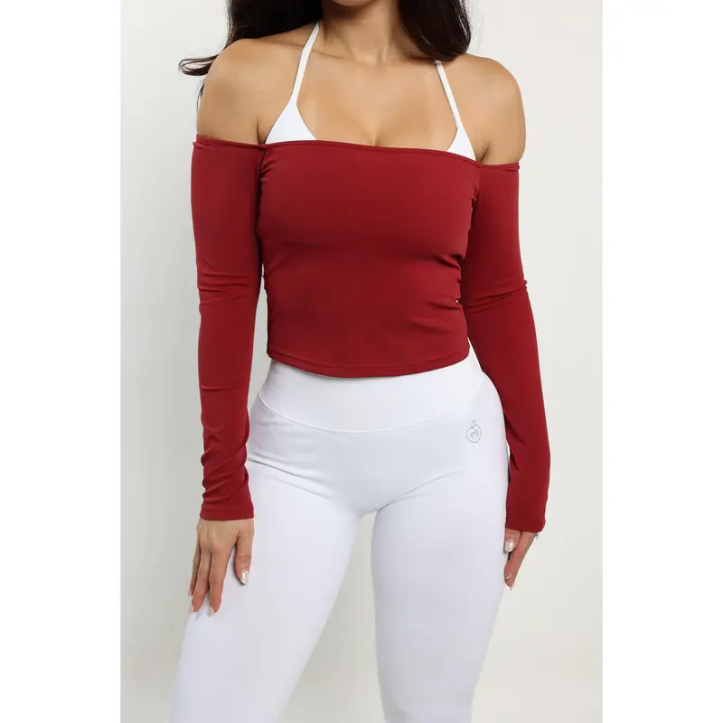 off the shoulder top red - TikTok Shop