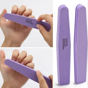 5 Piece Nail Buffer Sponge File, Washable Dual-Sided 100/180 Sand Blocks, Polishing Files, Professional Manicure Tools Set