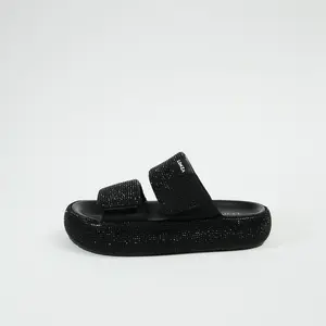 Elnora Black Women`s Summer Casual Leather Flats