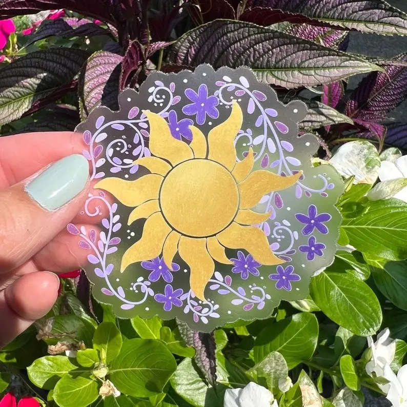 Lost Princess Sticker - Tang.led Inspired Sticker - Ra.pun.zel Sun Decal