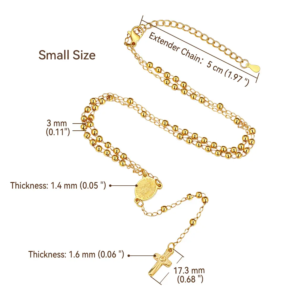 Small Virgin Mary-Golden