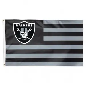 Oakland Raiders Flag 3x5 Deluxe Americana Design