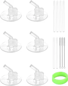 6 count Replacement Straws compatible with Thermos 12oz (Model F401 & F410), Replacement Part compatible with Thermos 12 oz Bottles