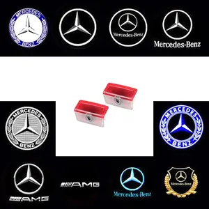 Car LED Logo Projection Light, Compatible with Mercedes-Benz Accessories, Enhance Your Car's Look, Durable and Stylish Automotive Lighting, Led Ambient Light