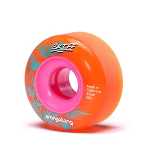Orangatang Longboard Wheels Skiff Slasher Orange 62mm 80A