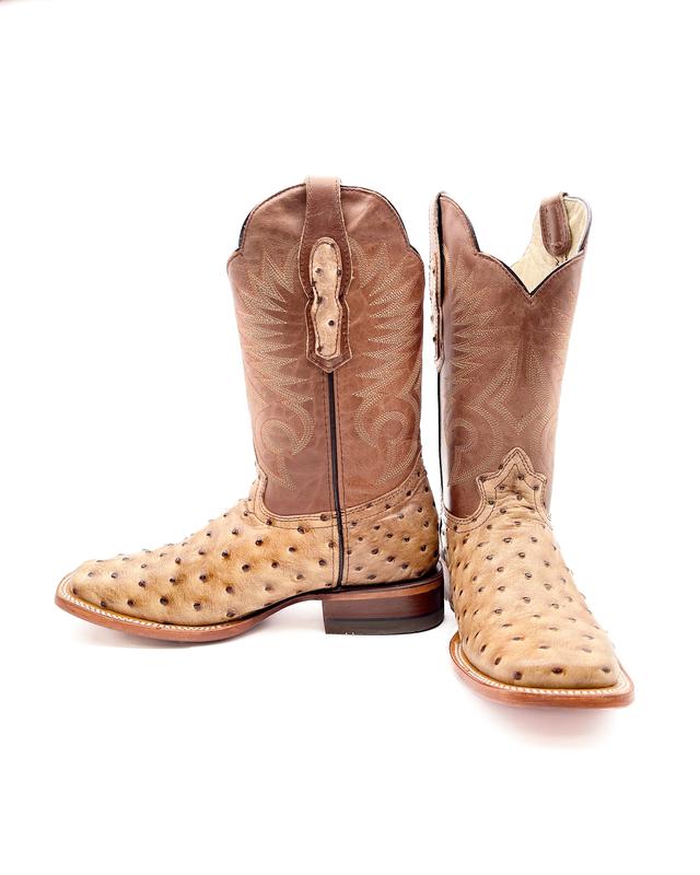 Cowboy Boot Ranch Ostrich Orix Print