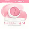 [IFUDEAR Official] Pink Collagen Peptide Brightening Hydrogel Eye Patches 60Ct | Depuff Under-Eye Bags & Dark Circles in 10 Mins | Firming Fine Lines, Wrinkles | Anti Aging Eye Treatment with Peptide & Niacinamide | Glass Skin Korean Skincare, Coffee, Sto