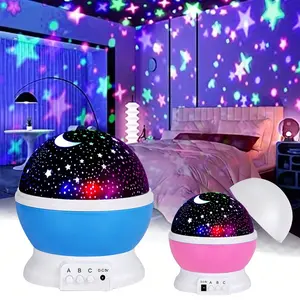 Starry Sky Projection Lamp Night Light, Galaxy Projector Rechargeable, USB Rechargeable Creative Starry Atmosphere Night Light, Novel Bedroom & Living Room Lighting Solution