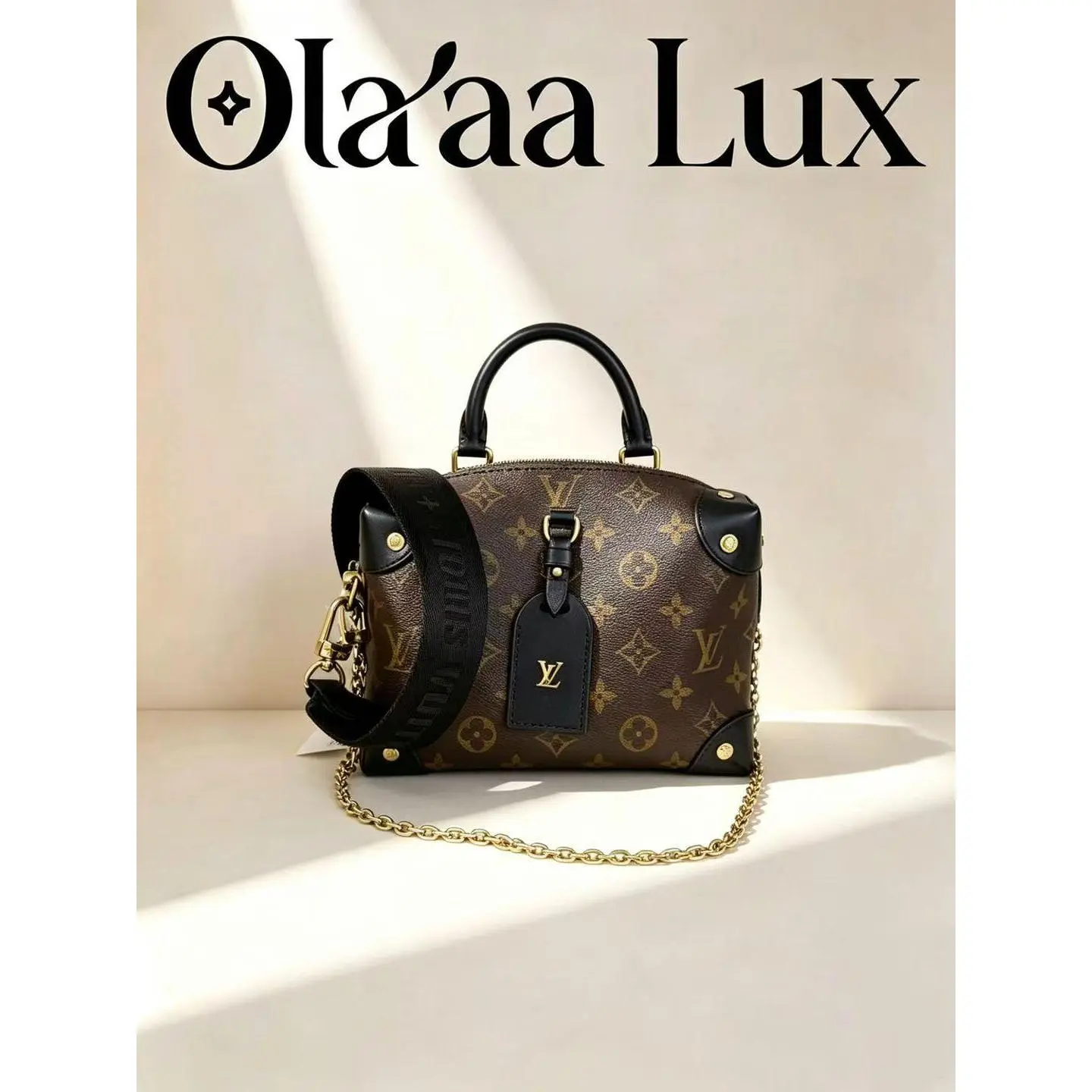 Pre-owned Louis Vuitton Monogram Petite Malle Souple Shoulder Bag T25180445682