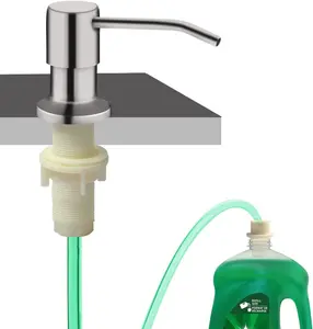 Sink Soap Dispenser Replacement Tube Kit, 47 Inch Hose with Check Valve to Prevent Backflow, Universal Countertop Soap Dispenser Parts, Kitchen Sink Accessories