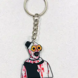 Art the Clown Goth Halloween Key Chains - Festive Ornaments and Decor