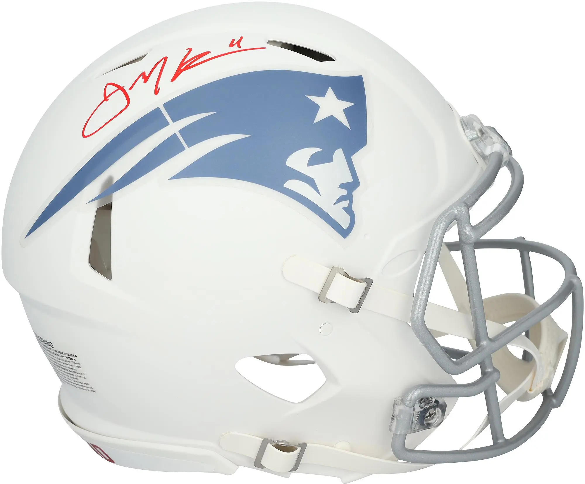 Julian Edelman New England Patriots Autographed Riddell Rivalry Speed Authentic Helmet - Fanatics Authentic Certified