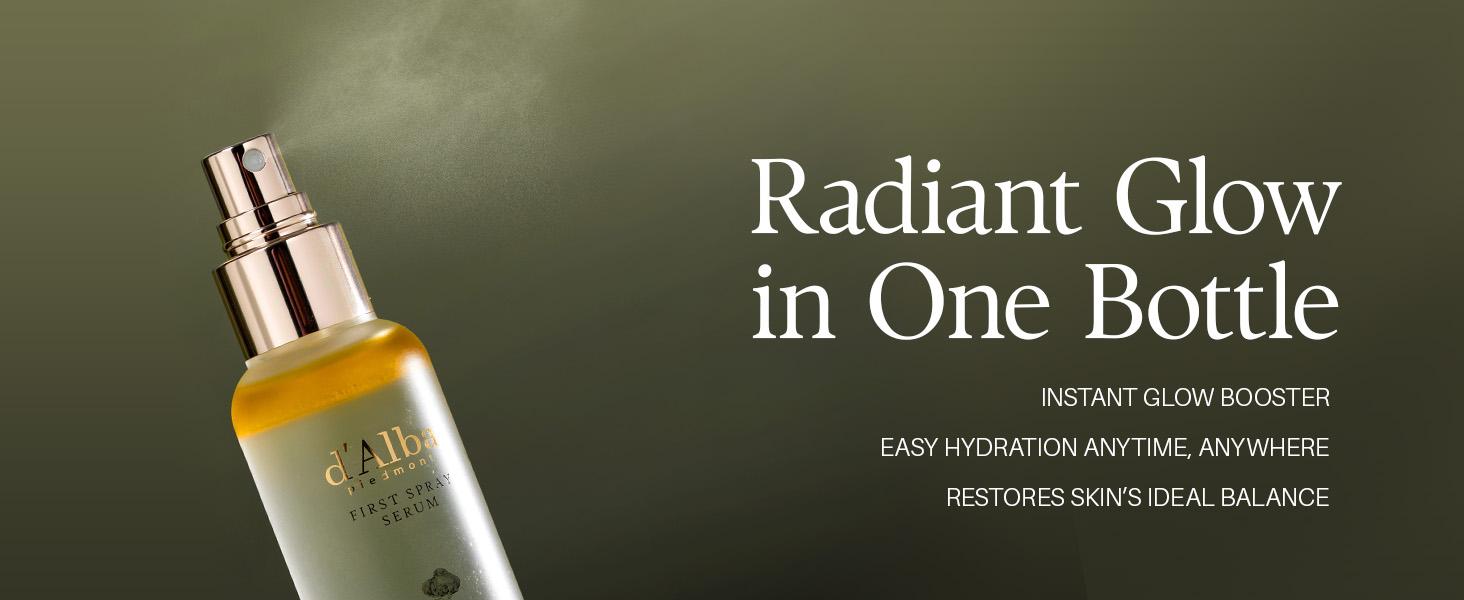 [OFFICIAL d'Alba] Full Glow & Anti-aging Routine l l Even Out Skin & Reduce Dark Spots l Simplify Your Skincare with All-In-One Vitamin Routine l Spray Serum + Toner + Serum + Cream + Hydrogel Mask + Essence Sunscreen