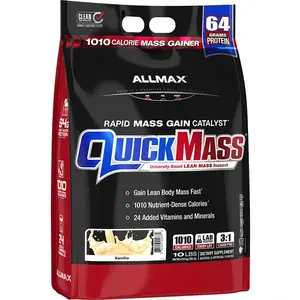 ALLMAX NUTRITION QuickMass Protein Powder, 10lb Fitness Supplement for Healthcare & Nutritional Support
