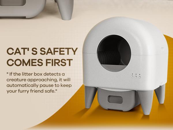 95L Large Automatic Self-Cleaning Cat Litter Box | App Control, Safety Sensors, Removable Washable Liner & 2 Rolls Garbage Bags 95L Large Automatic Self-Cleaning Cat Litter Box | App Control, Safety Sensors, Removable Washable Liner & 2 Rolls Garbage Bags