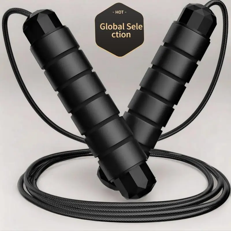 Length Adjustable Speed Jump Rope with Ball Bearings & Ergonomic Grips, Professional Tangle-Resistant Design for Daily Workout, Home Gym Equipment, Exercise Equipment