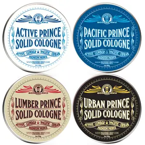 BushKlawz Premium Prince Solid Cologne Variety Gift Set Alcohol Free Concentrated Full Size Travel Friendly Tins Men's Fragrance 4 Manly Scents to Satisfy all Types spicebombcologne perfume