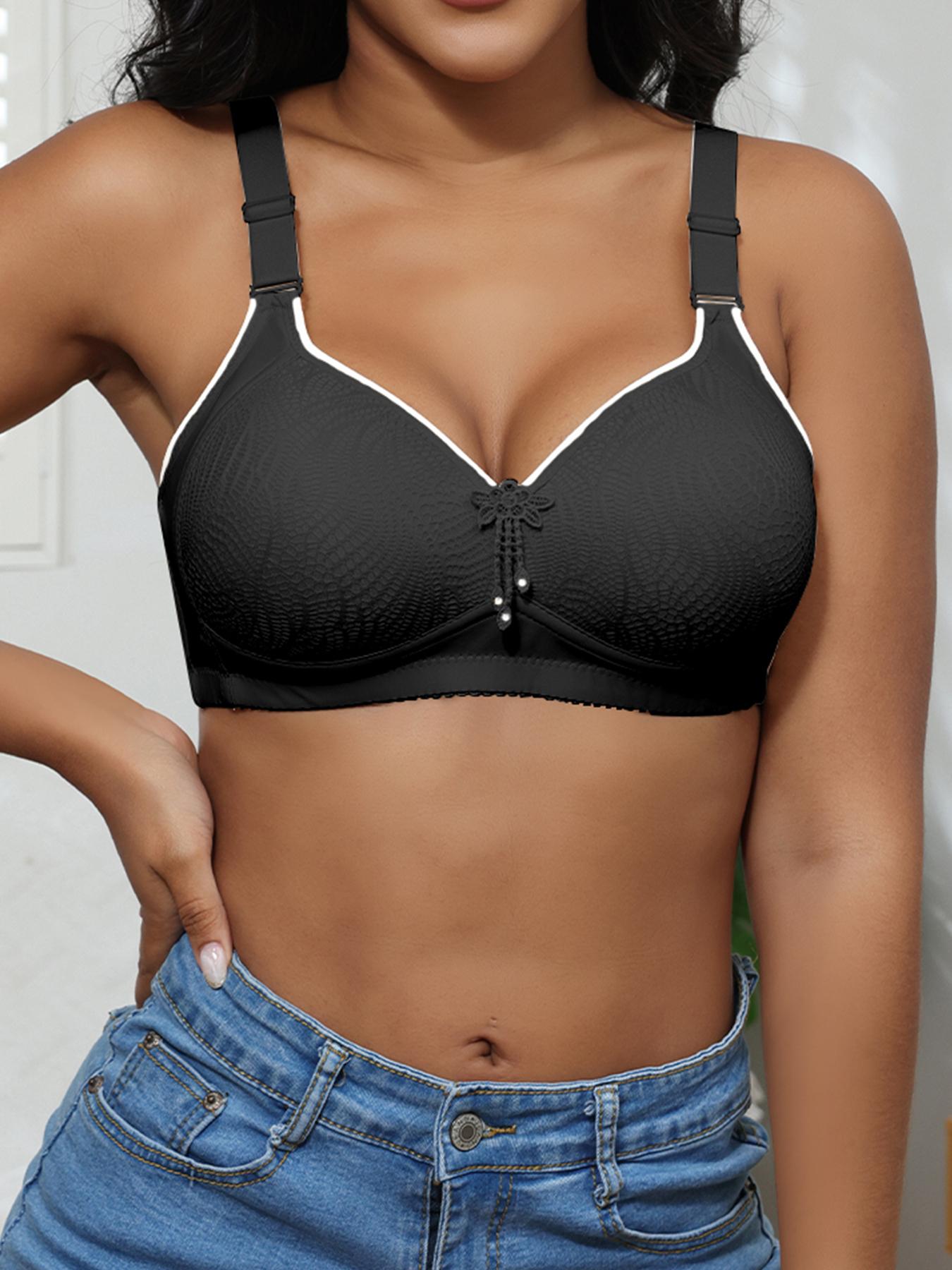 6PCS Women's Push Up Bra, Breathable Adjustable Strap Soft Comfortand Fit Adjustable Hook & Eye Lingerie Top for Daily Wear, Lingerie for All Seasons, Soft Fabric Bra