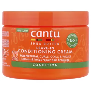 Cantu Shea Butter, Leave-In Conditioning Cream, For Natural Curls, Coils & Waves, 12 oz (340 g)