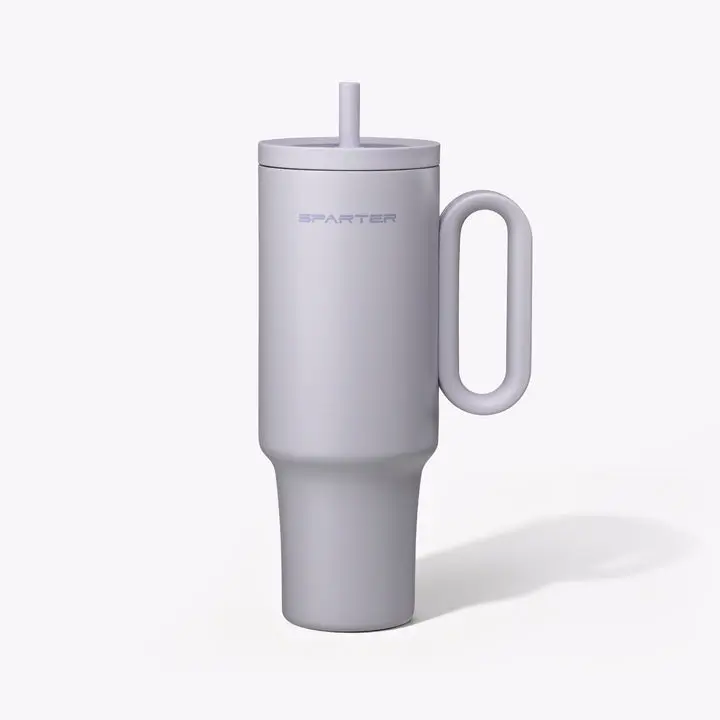 Sparter SnapSip | Leak-Proof Travel Insulated Tumbler with Straw | 40OZ | Cup Holder Fit