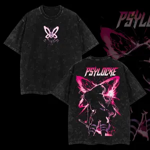 Psylocke Retro Vintage Limited Edition Oversized Wash Tee Menswear 100% Premium Cotton 230gsm Classic Look Streetwear T-Shirt